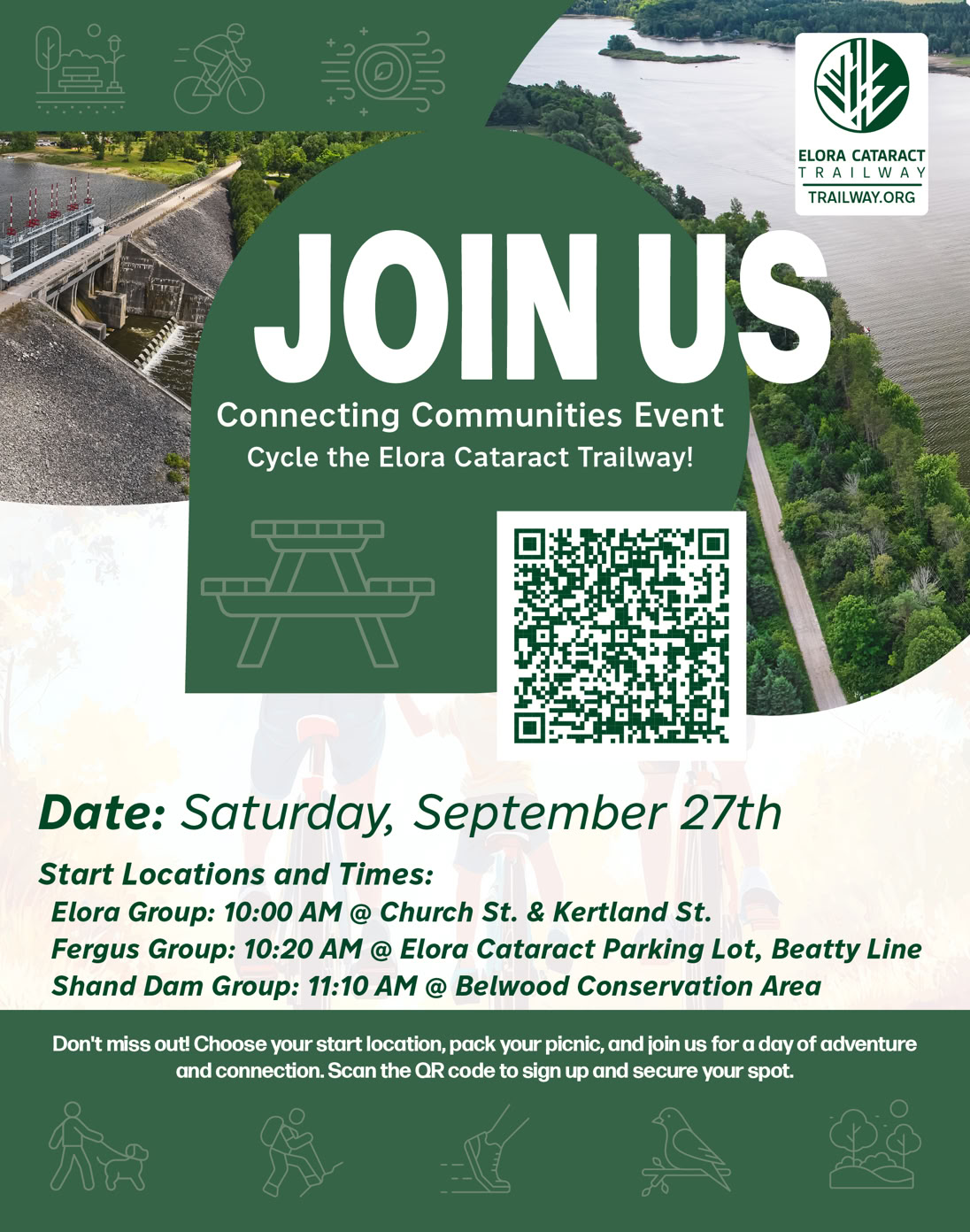 Poster Sept 27 2025 Connecting Communities cycling and picnic event