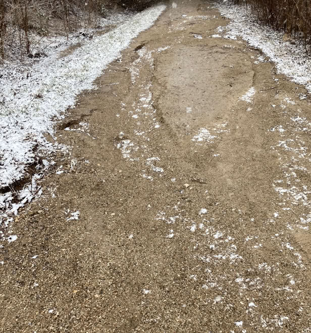 Washout on the Elora Cataract Trailway